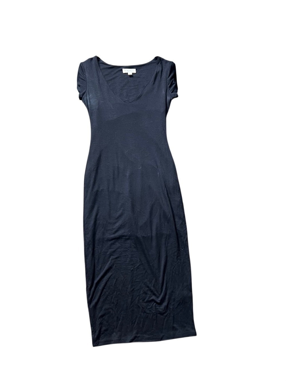 See You Monday Classic Navy Scoop Neck Maxi Dress XS